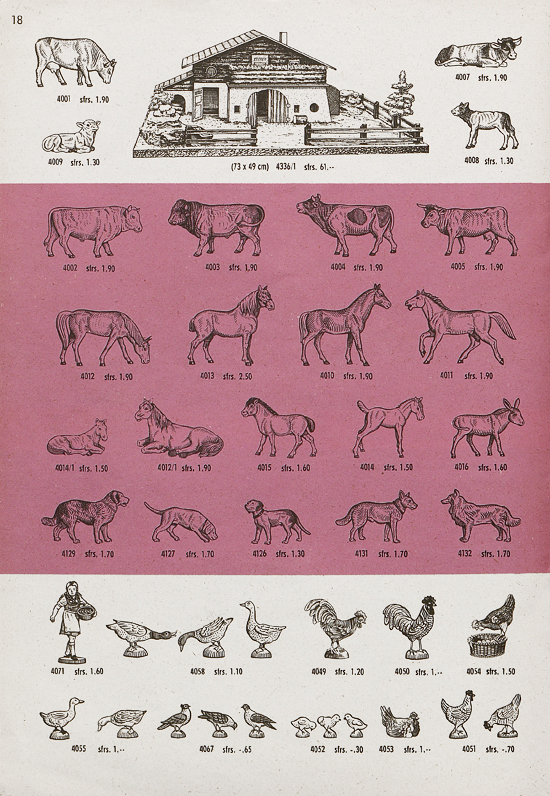 Seite 18 Hausser Spiele und Elastolin Figuren 1960