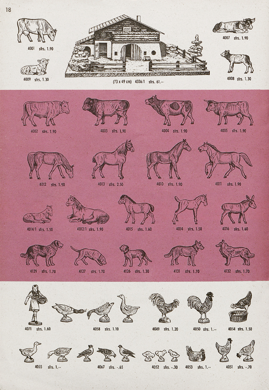 Hausser Spiele und Elastolin Figuren 1960