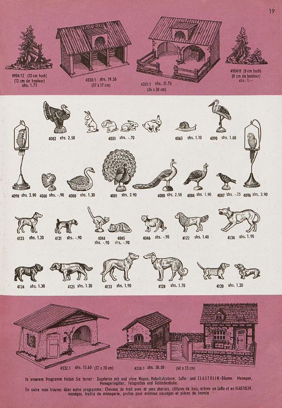 Seite 19 Hausser Spiele und Elastolin Figuren 1960