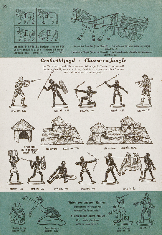 Seite 20 Hausser Spiele und Elastolin Figuren 1960