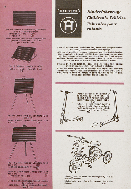 Hausser Spiele und Elastolin Figuren 1960