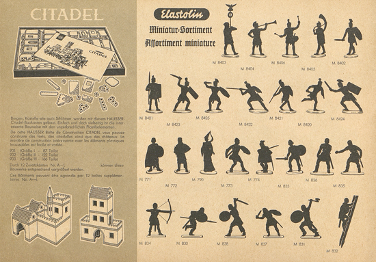 Seite 10 Hausser Elastolin Figuren Katalog 1961