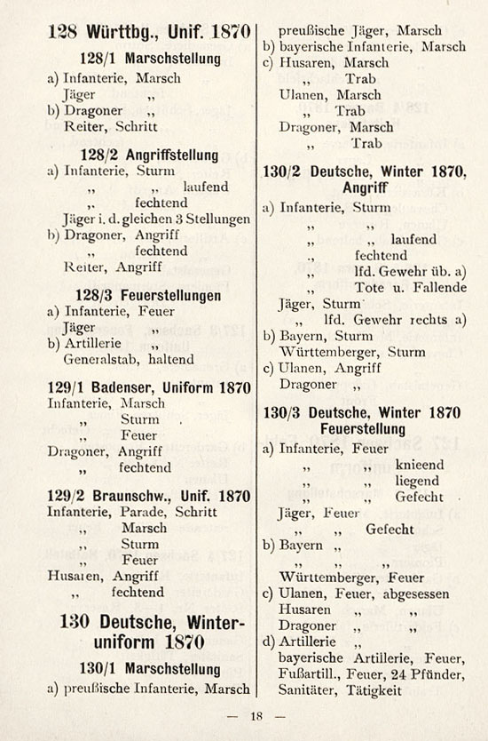 Heinrichsen Zinnfiguren Katalog 1914