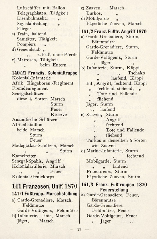 Heinrichsen Zinnfiguren Katalog 1914