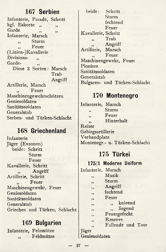 Heinrichsen Zinnfiguren Katalog 1914