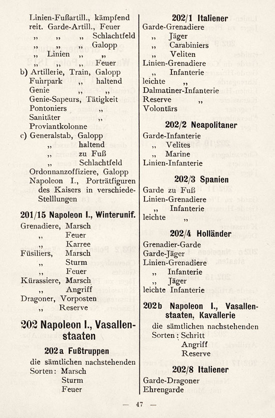 Heinrichsen Zinnfiguren Katalog 1914