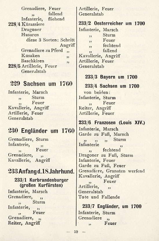 Heinrichsen Zinnfiguren Katalog 1914