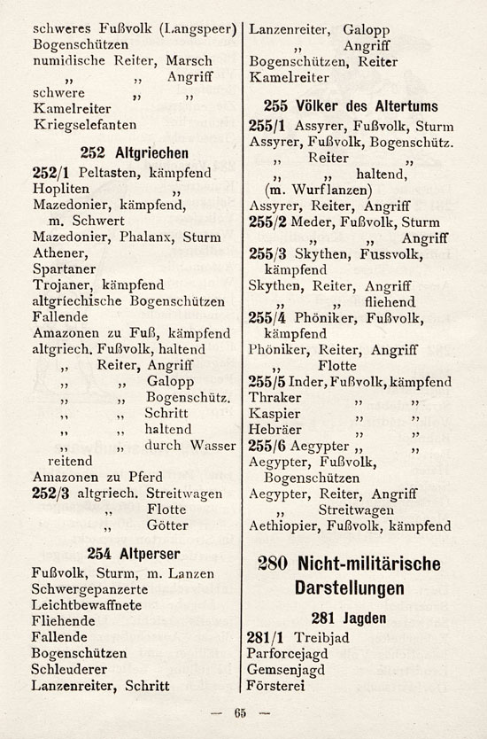 Heinrichsen Zinnfiguren Katalog 1914