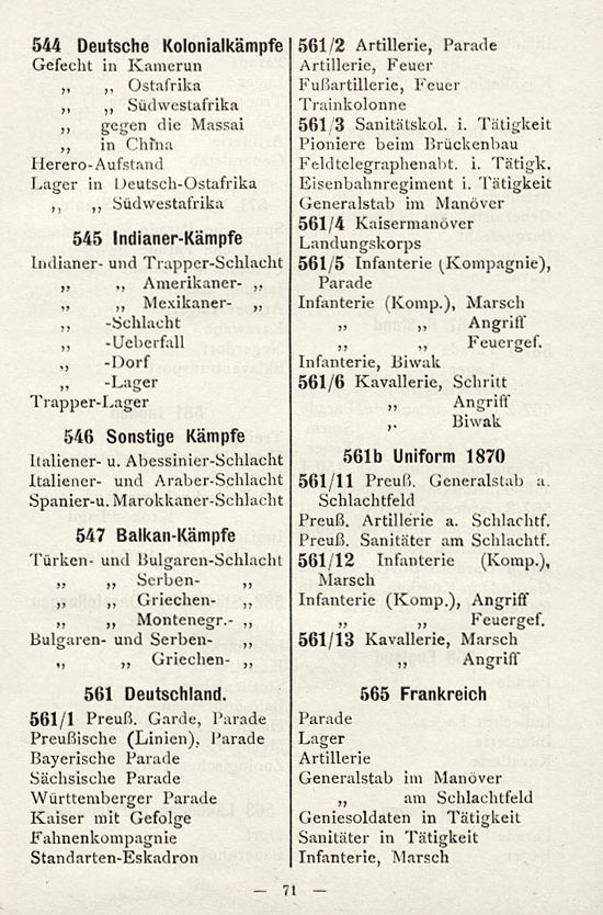 Heinrichsen Zinnfiguren Katalog 1914