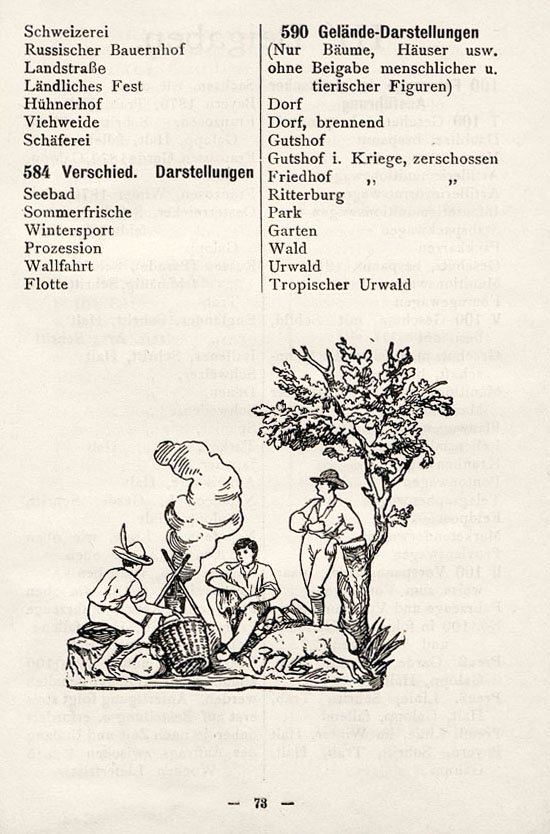 Heinrichsen Zinnfiguren Katalog 1914