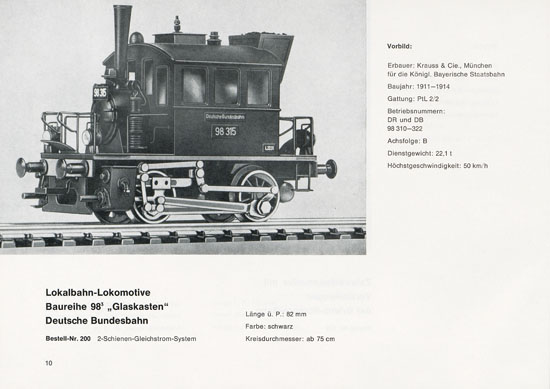 Heinzl Modellbahnen Katalog 1966