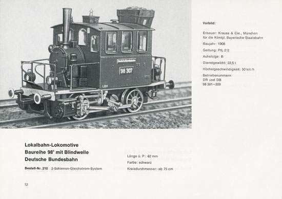 Heinzl Modellbahnen Katalog 1966