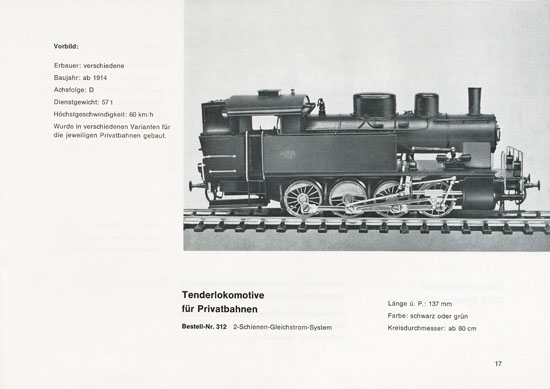 Heinzl Modellbahnen Katalog 1966