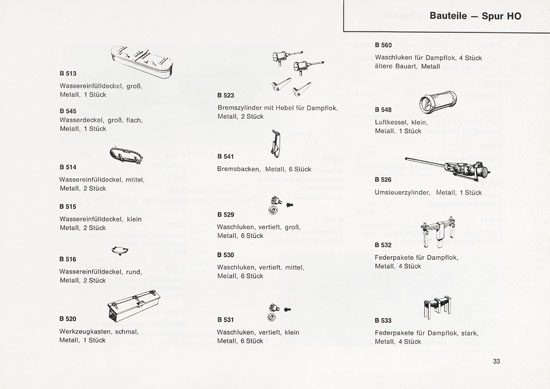 Heinzl Modellbahnen Katalog 1966