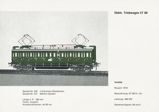 Heinzl Modellbahnen Katalog 1966