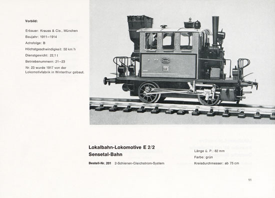 Heinzl Modellbahnen Katalog 1968