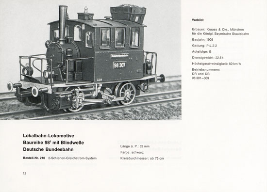 Heinzl Modellbahnen Katalog 1968