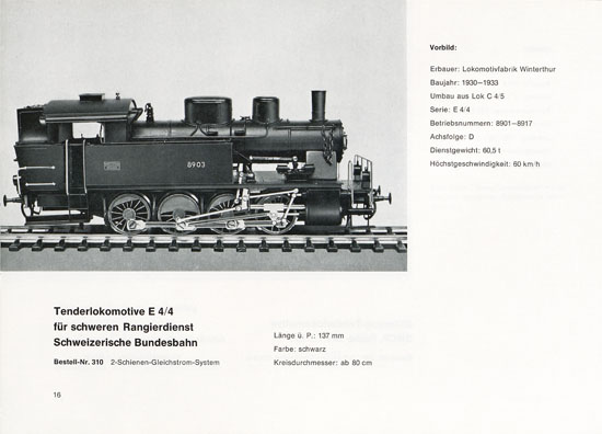 Heinzl Modellbahnen Katalog 1968