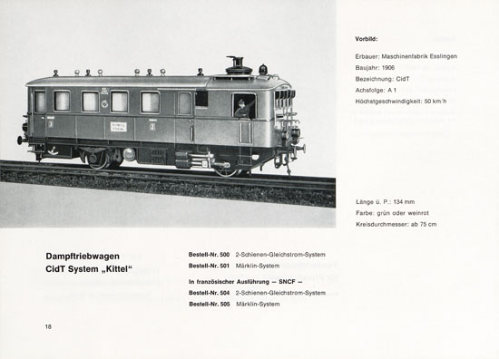 Heinzl Modellbahnen Katalog 1968