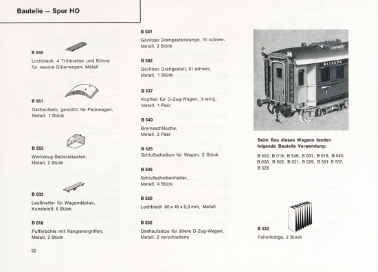 Heinzl Modellbahnen Katalog 1968