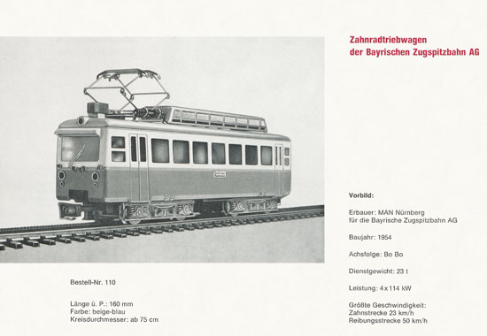 Heinzl Modellbahnen Katalog 1967