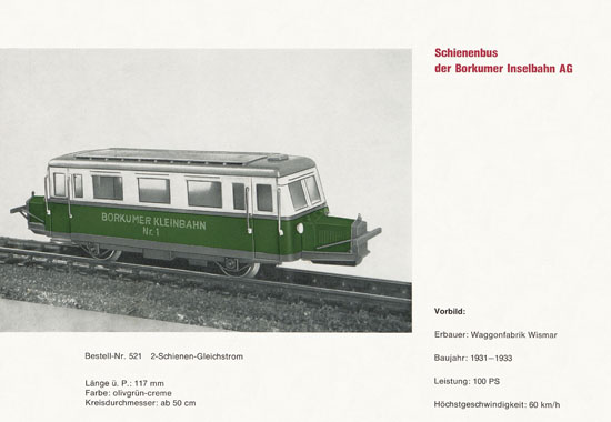 Heinzl Modellbahnen Katalog 1967