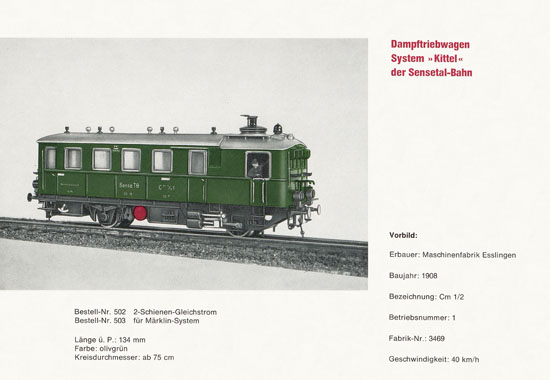 Heinzl Modellbahnen Katalog 1967