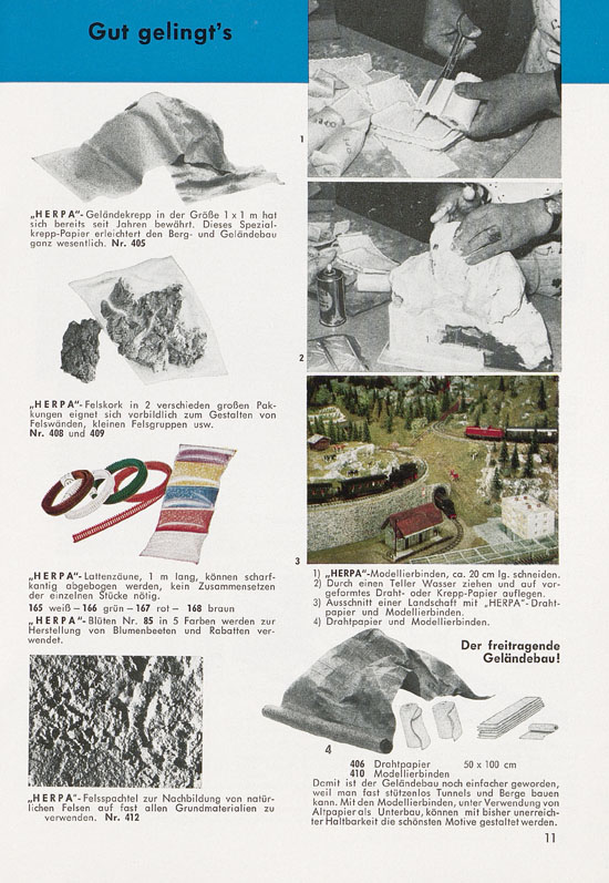 Herpa Modelle Katalog 1970