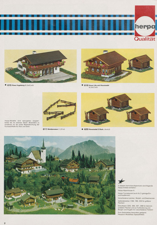 Seite 4 Herpa Hauptkatalog 1970-1971