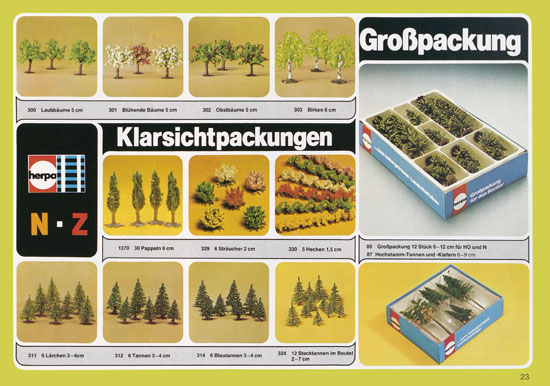 Seite 23 Herpa Katalog 1979