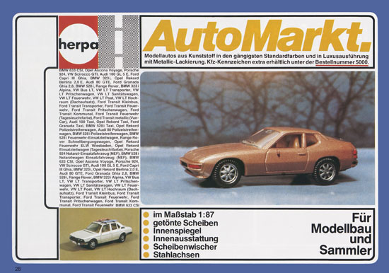 Seite 28 Herpa Katalog 1979