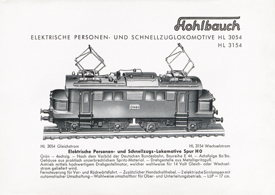 Albert Hohlbauch Katalog 1955