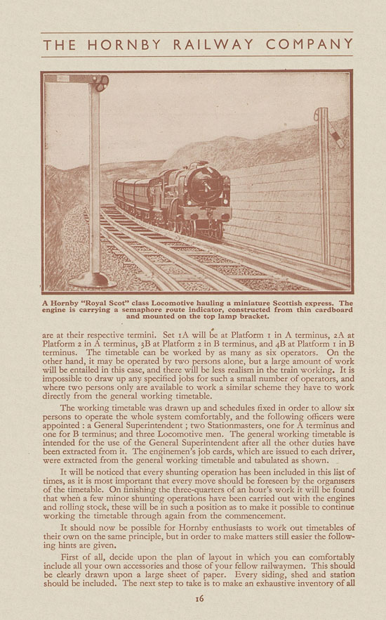 Hornby Railway Company brochure 1948
