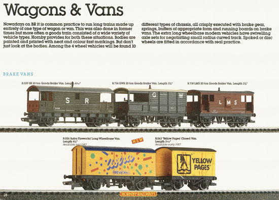 Hornby Railways catalogue 1987