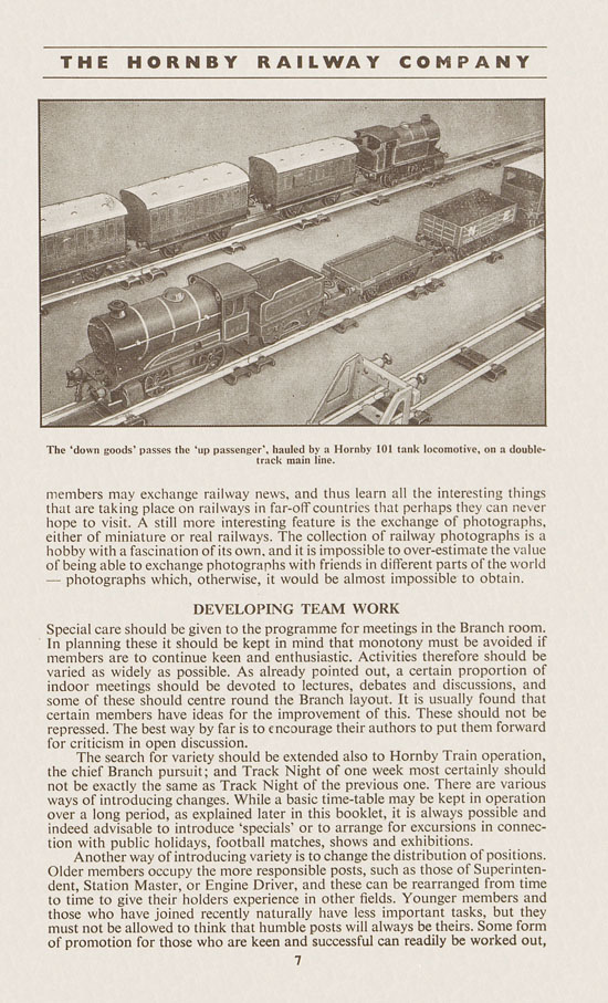 Hornby Railway Company brochure 1955