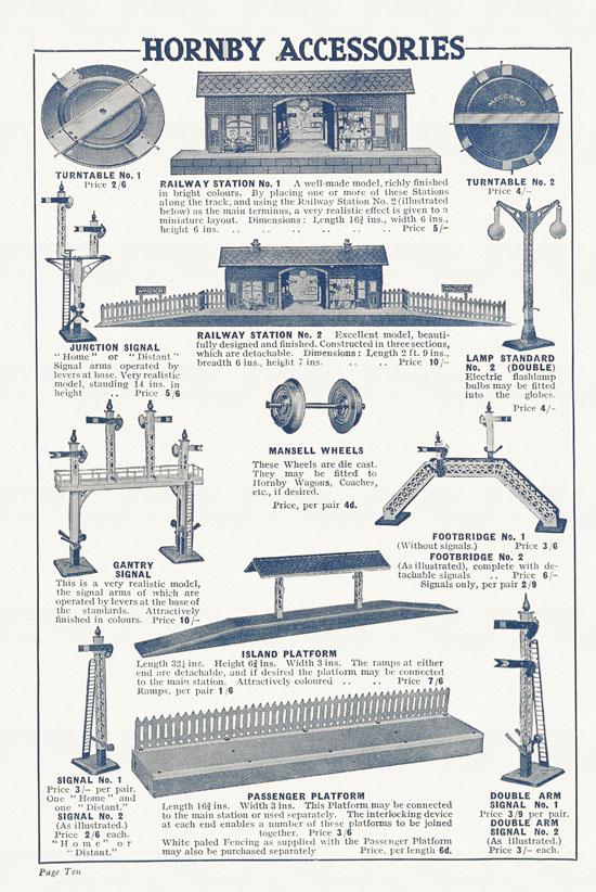 Seite 10 Hornby Trains catalog 1929
