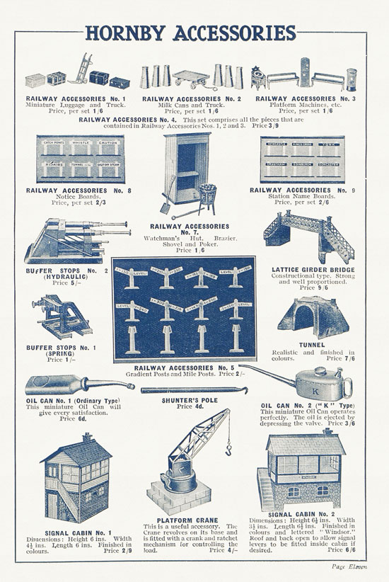 Hornby Trains catalog 1929