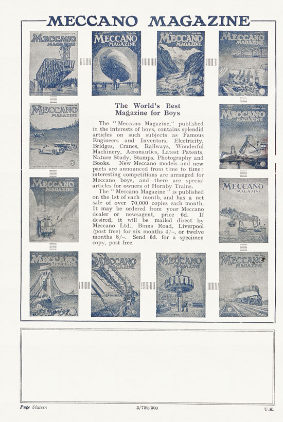 Seite 16 Hornby Trains catalog 1929