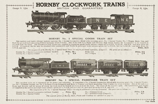 Hornby Trains catalog 1930-1931