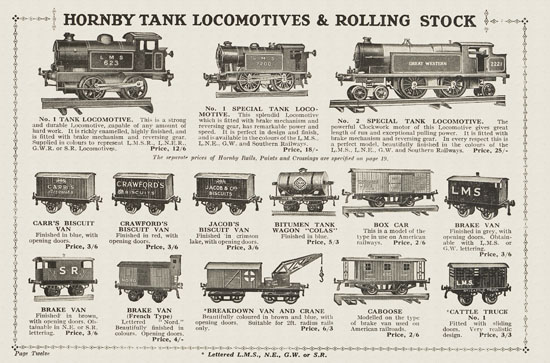 Hornby Trains catalog 1930-1931