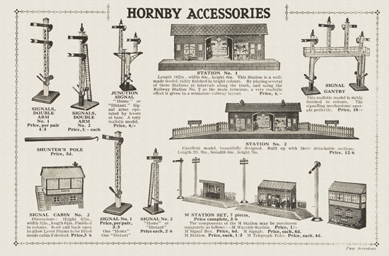 Hornby Trains catalog 1930-1931