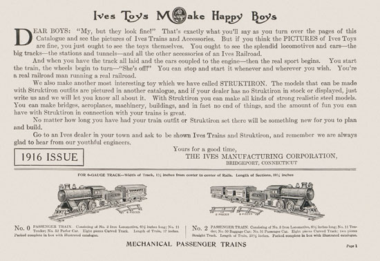 Seite 3 Ives Toys Make Happy Boys 1916