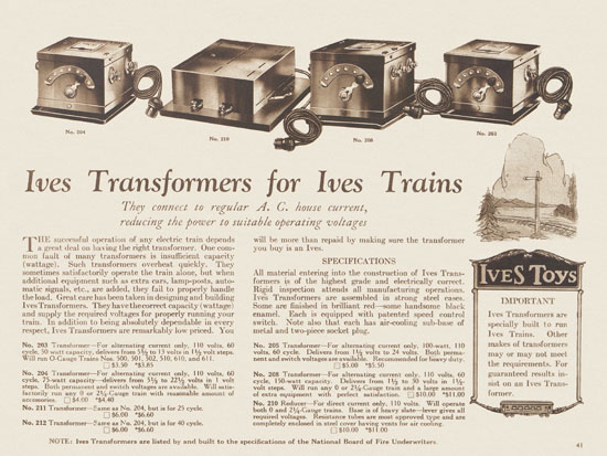 Ives Trains 1926