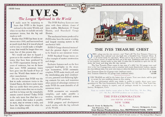 Ives Trains 1930