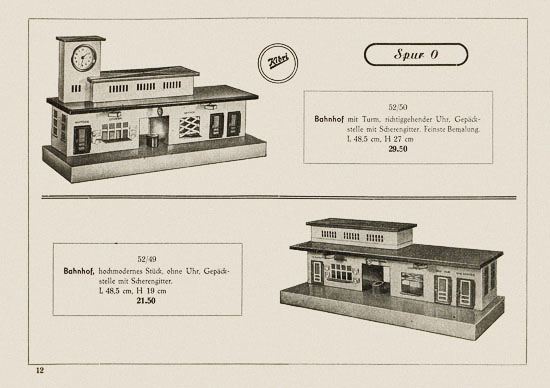 Kibri Katalog Eisenbahn-Zubehör 1950