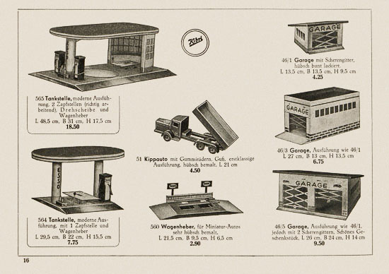 Kibri Katalog Eisenbahn-Zubehör 1950