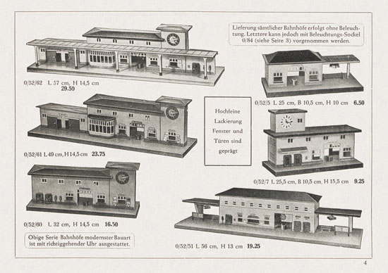 Seite 5 Kibri Katalog Eisenbahn-Zubehör 1952
