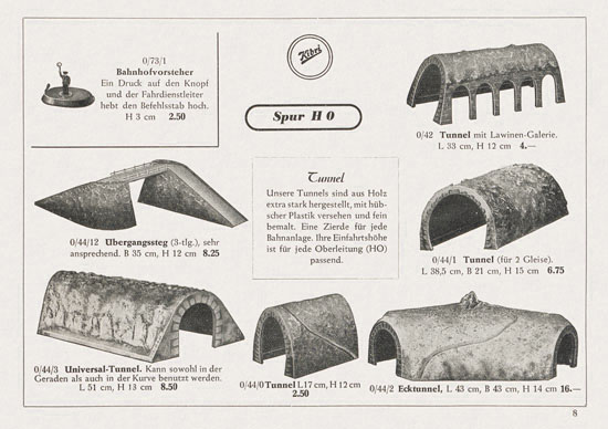 Kibri Katalog Eisenbahn-Zubehör 1952