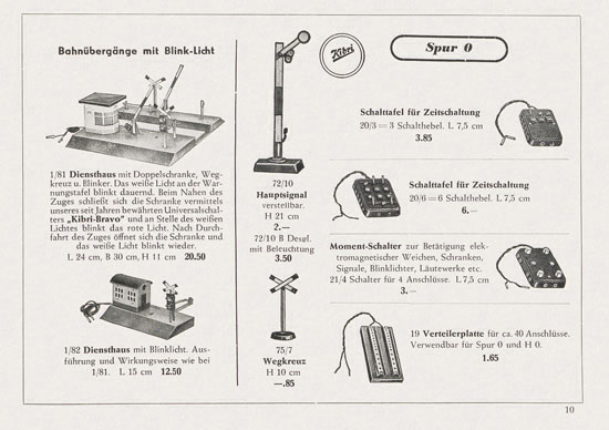 Seite 11 Kibri Katalog Eisenbahn-Zubehör 1952