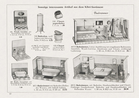 Seite 18 Kibri Katalog Eisenbahn-Zubehör 1952